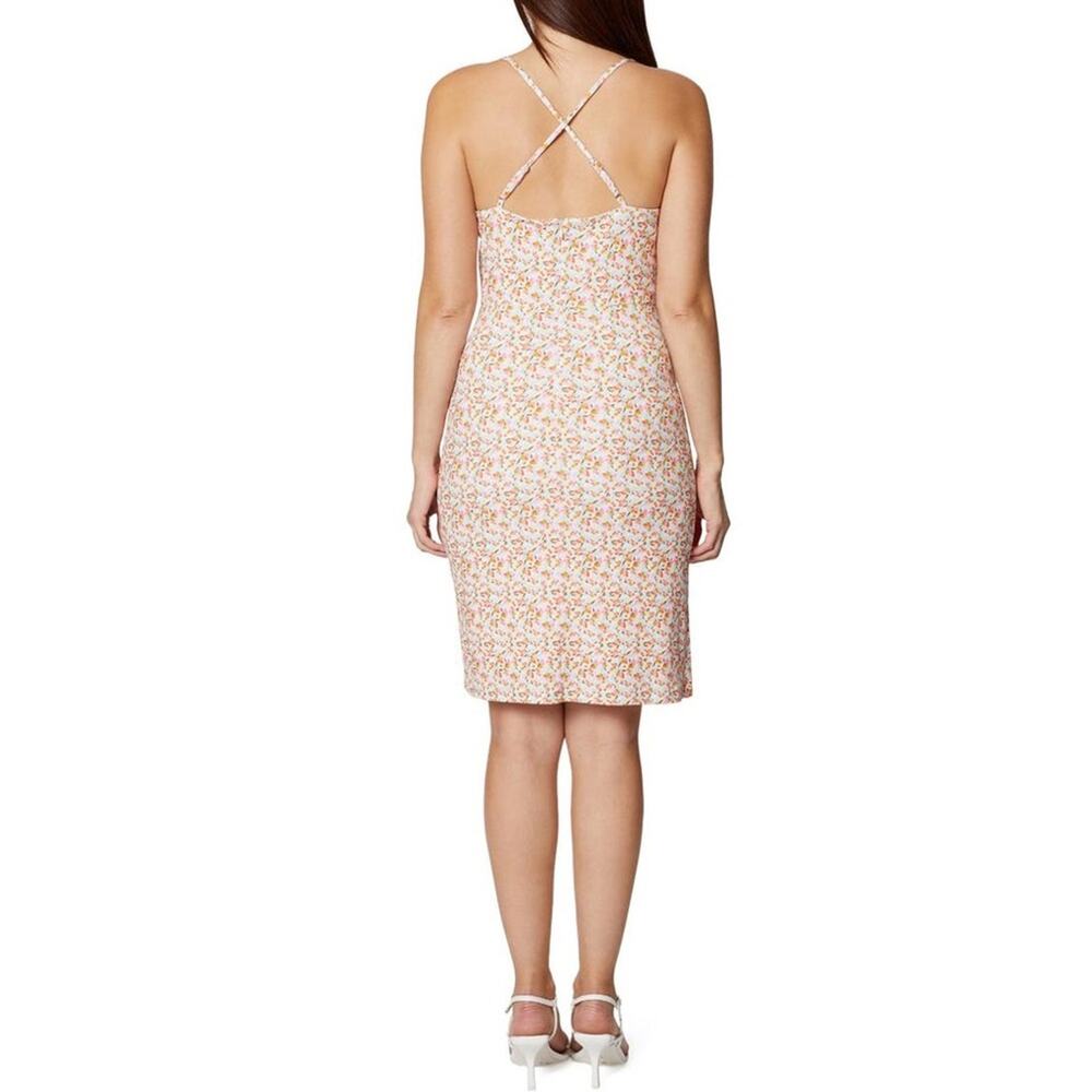 BCBGeneration Summer Short Faux Wrap Dress Painted Pastel Women’s Sz 8 - Picture 4 of 11